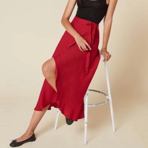 Reformation Dresses & Skirts - Reformation newman maxi wrap skirt